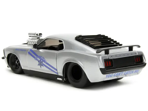 1970 Ford Mustang Boss 429 Silver Metallic "Highway Drag - Drag Trooper" "Bigtime Muscle" Series 1/24 Diecast Model Car by Jada #5