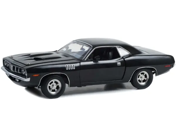 Plymouth Barracuda Black "John Wick: Chapter 4" (2023) Movie 1/18 Diecast Model Car by Highway 61 #2