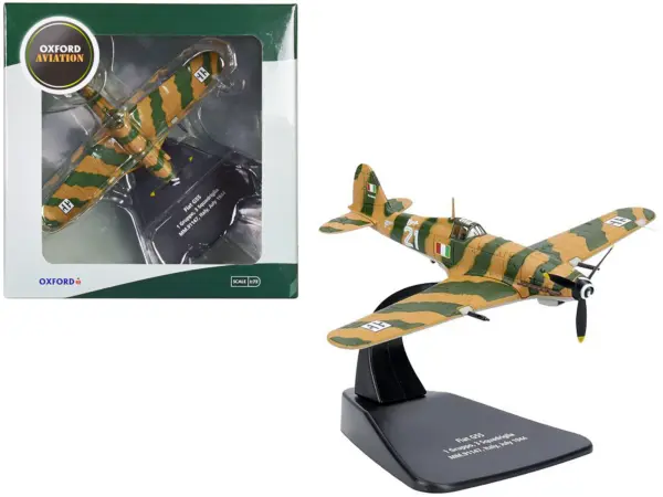 Fiat G55 Centauro Fighter Aircraft "1 Gruppo 3 Squadriglia MM.91147 Italy" (1944) Italian Air Force "Oxford Aviation" Series 1/72 Diecast Model Airplane by Oxford Diecast #1