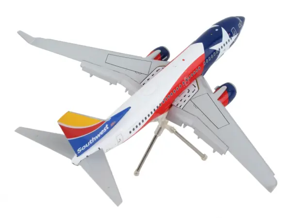 Boeing 737-700 Commercial Aircraft with Flaps Down "Southwest Airlines - Lone Star One" Texas Flag Livery "Gemini 200" Series 1/200 Diecast Model Airplane by GeminiJets #4