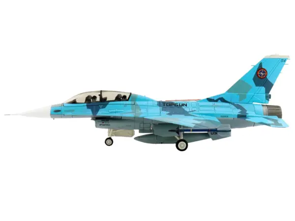 Lockheed F-16B Fighting Falcon Fighter Aircraft "Top Gun 90th Anniversary of Naval Aviation NSAWC" United States Navy "Air Power Series" 1/72 Diecast Model by Hobby Master #2