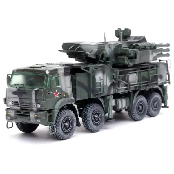 Pantsir S1 96K6 Self-Propelled Air Defense Weapon System Tri-Color Camouflage "Russia's Armed Forces" "Armor Premium" Series 1/72 Diecast Model by Panzerkampf #2