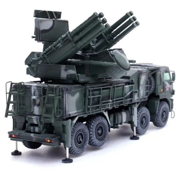 Pantsir S1 96K6 Self-Propelled Air Defense Weapon System Tri-Color Camouflage "Russia's Armed Forces" "Armor Premium" Series 1/72 Diecast Model by Panzerkampf #3