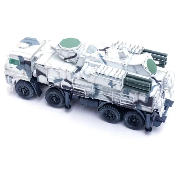 Pantsir S1 96K6 Self-Propelled Air Defense Weapon System Winter Camouflage "Russia's Arctic Forces" "Armor Premium" Series 1/72 Diecast Model by Panzerkampf #5