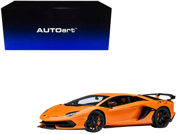 Lamborghini Aventador SVJ Arancio Atlas Pearl Orange 1/18 Model Car by Autoart #1