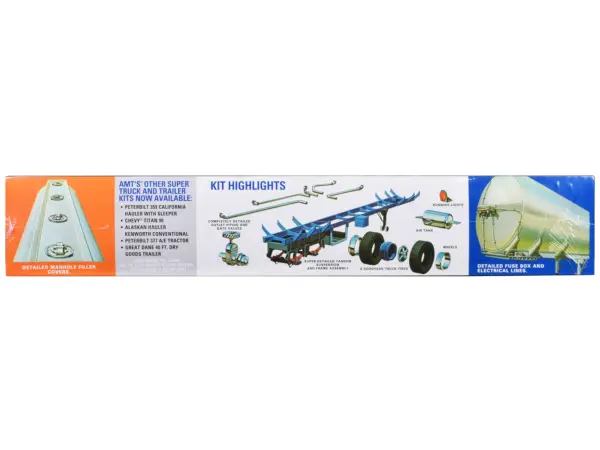 Skill 3 Model Kit Fruehauf Tanker Trailer "Gulf Oil" 1/25 Scale Model by AMT #2