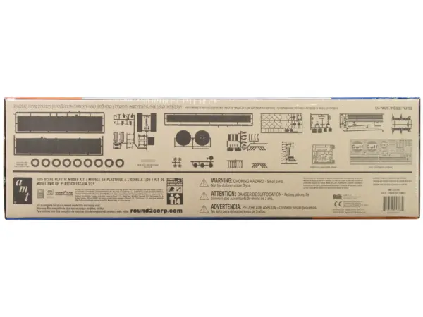 Skill 3 Model Kit Fruehauf Tanker Trailer "Gulf Oil" 1/25 Scale Model by AMT #4