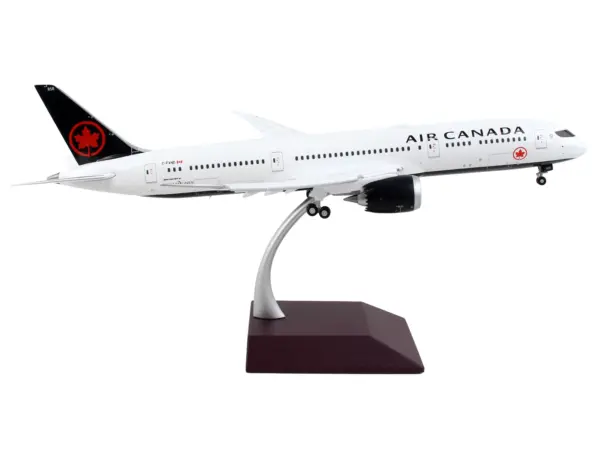 Boeing 787-9 Commercial Aircraft with Flaps Down "Air Canada" White with Black Tail "Gemini 200" Series 1/200 Diecast Model Airplane by GeminiJets #2