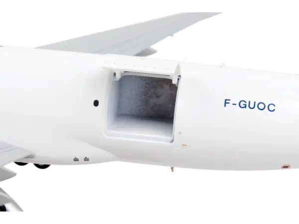 Boeing 777F Commercial Aircraft "Air France Cargo" White with Striped Tail "Gemini 200 - Interactive" Series 1/200 Diecast Model Airplane by GeminiJets #5