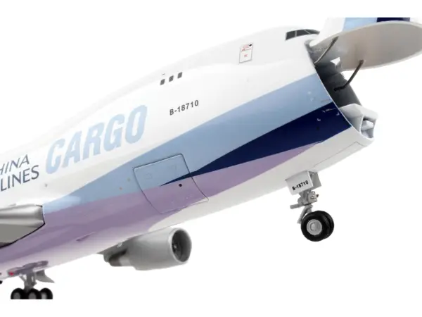 Boeing 747-400F Commercial Aircraft "China Airlines Cargo" White with Purple Tail "Gemini 200 - Interactive" Series 1/200 Diecast Model Airplane by GeminiJets #5