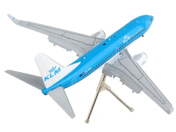 Boeing 737-700 Commercial Aircraft with Flaps Down "KLM Royal Dutch Airlines" Blue with White Tail "Gemini 200" Series 1/200 Diecast Model Airplane by GeminiJets #3