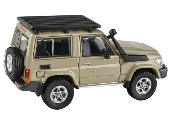 2014 Toyota Land Cruiser 71 SWB (Short Wheel Base) Sandy Taupe Brown 1/64 Diecast Model Car by Paragon Models #2