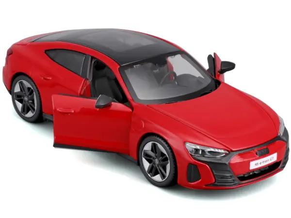 2022 Audi RS e-Tron GT Red with Black Top and Sunroof "Special Edition" Series 1/25 Diecast Model Car by Maisto #2