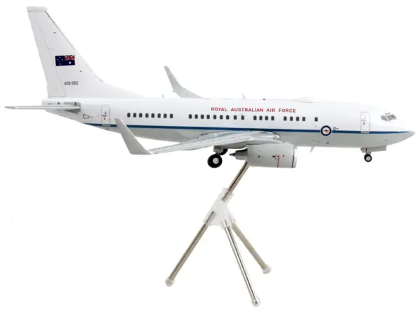 Boeing 737-700 Transport Aircraft "Royal Australian Air Force - A36-002" White and Gray "Gemini 200" Series 1/200 Diecast Model Airplane by GeminiJets #2
