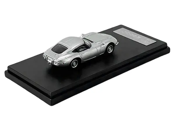 Toyota 2000GT RHD (Right Hand Drive) Silver Metallic 1/64 Diecast Model Car by LCD Models #3