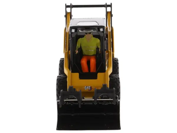 CAT Caterpillar 272D3 Skid Steer Loader with Operator Yellow "High Line" Series 1/32 Diecast Model by Diecast Masters #5