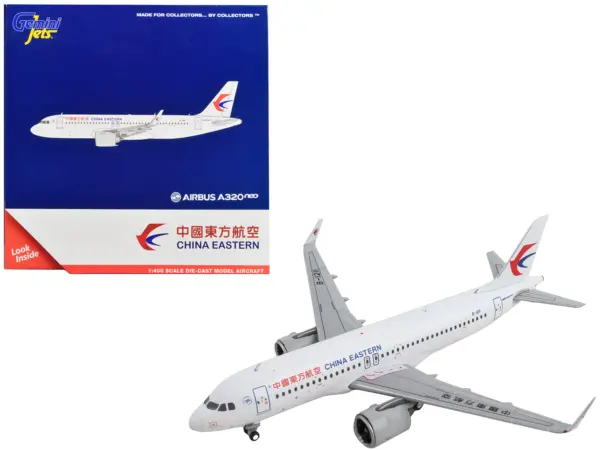 Airbus A320neo Commercial Aircraft "China Eastern Airlines" White 1/400 Diecast Model Airplane by GeminiJets #1