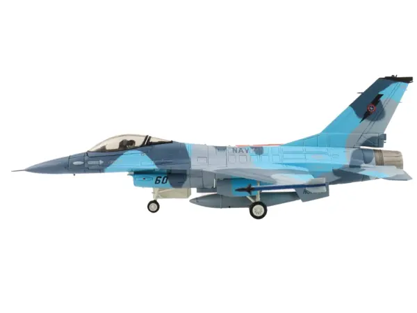Lockheed F-16A Fighting Falcon Fighter Aircraft "NSAWC Adversary" (2006-2008) United States Navy "Air Power Series" 1/72 Diecast Model by Hobby Master #2