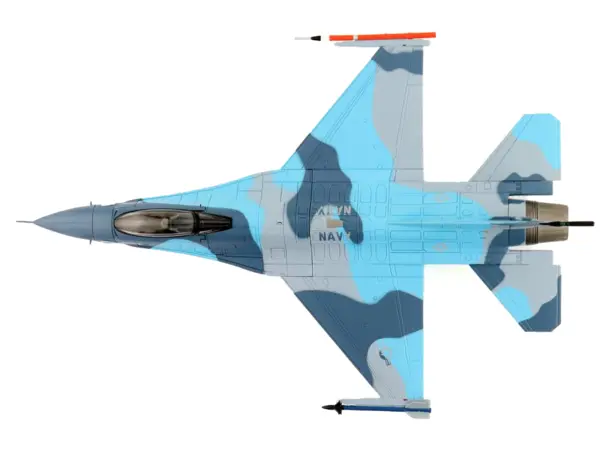Lockheed F-16A Fighting Falcon Fighter Aircraft "NSAWC Adversary" (2006-2008) United States Navy "Air Power Series" 1/72 Diecast Model by Hobby Master #4