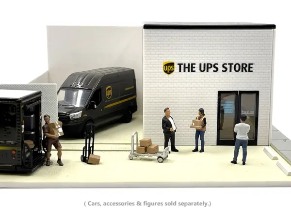 The UPS Store Diorama "Mechanic's Corner" for 1/64 Scale Models by Greenlight #4
