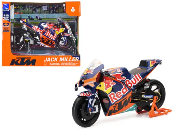 KTM RC16 Motorcycle #43 Jack Miller "Red Bull KTM Factory Racing" MotoGP World Championship (2023) 1/12 Diecast Model by New Ray #1