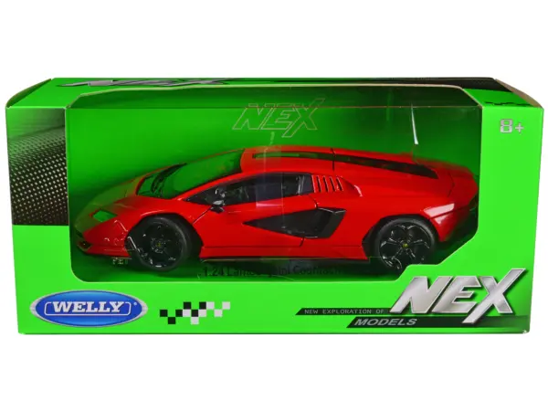 Lamborghini Countach LPI 800-4 Red "NEX Models" Series 1/24 Diecast Model Car by Welly #1