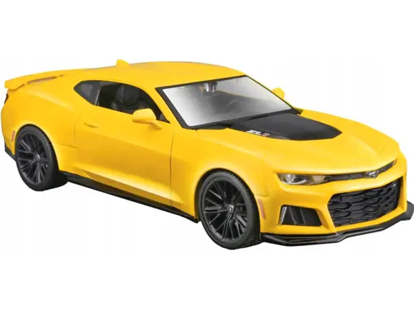 2017 Chevrolet Camaro ZL1 Yellow Metallic "Special Edition" 1/24 Diecast Model Car by Maisto #2