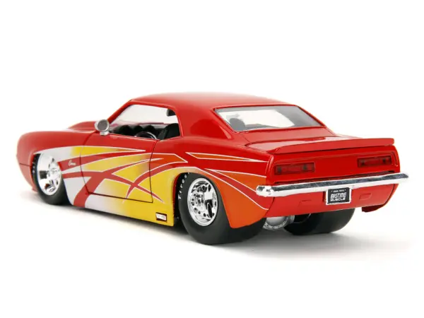 1969 Chevrolet Camaro Red with Graphics "BigTime Muscle" Series 1/24 Diecast Model Car by Jada #5