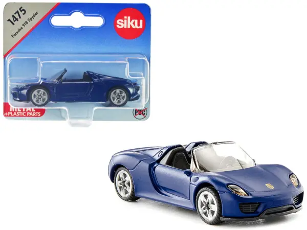 Porsche 918 Spyder Matt Blue Diecast Model Car by Siku #1