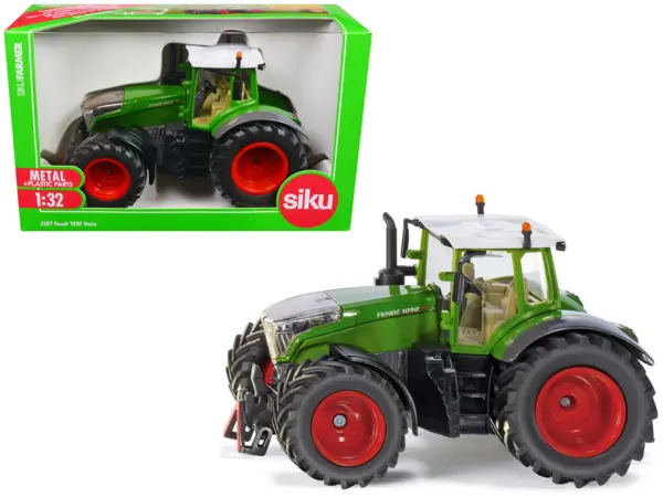 Fendt 1050 Vario Tractor Green with White Top 1/32 Diecast Model by Siku #1