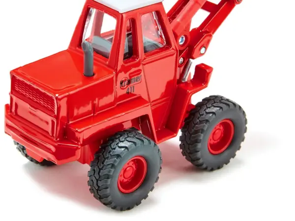 Kramer 411 Wheel Loader Red with White Top 1/50 Diecast Model by Siku #5