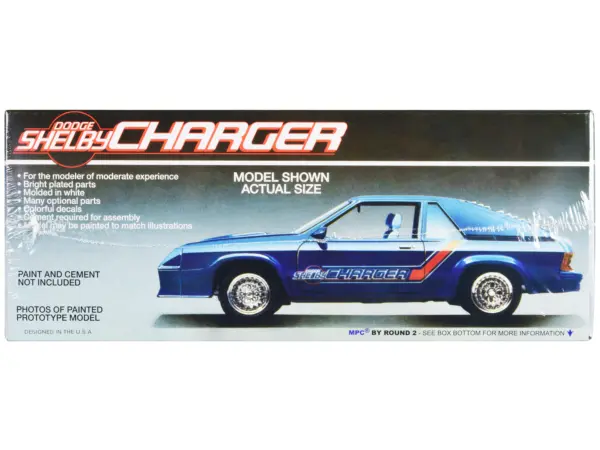 Skill 2 Model Kit 1986 Dodge Shelby Charger 1/25 Scale Model by MPC #3