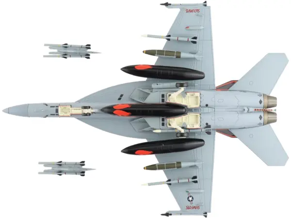 Boeing F/A-18F Super Hornet Fighter Aircraft "VFA-94 'Mighty Strikes' USS Nimitz" (2021) United States Navy "Air Power Series" 1/72 Diecast Model by Hobby Master #5