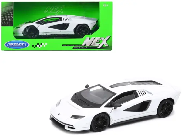 Lamborghini Countach LPI 800-4 White "NEX Models" Series 1/24 Diecast Model Car by Welly #1