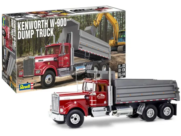 Level 5 Model Kit Kenworth W-900 Dump Truck 1/25 Scale Model by Revell #2