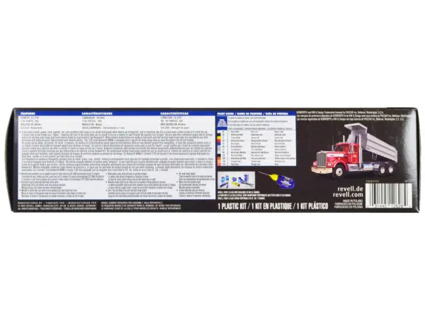 Level 5 Model Kit Kenworth W-900 Dump Truck 1/25 Scale Model by Revell #3