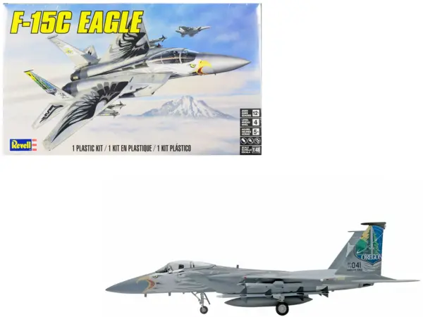 Level 4 Model Kit McDonnell Douglas F-15C Eagle Fighter Aircraft 1/48 Scale Model by Revell #1