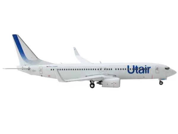 Boeing 737-800 Commercial Aircraft "Utair" White with Blue Tail Stripes 1/400 Diecast Model Airplane by GeminiJets #2