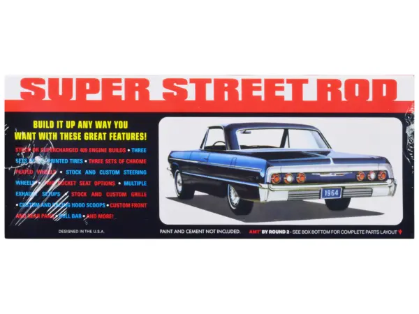 Skill 2 Model Kit 1964 Chevrolet Impala "Super Street Rod" 3-in-1 Kit 1/25 Scale Model by AMT #2