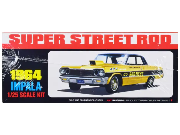Skill 2 Model Kit 1964 Chevrolet Impala "Super Street Rod" 3-in-1 Kit 1/25 Scale Model by AMT #3