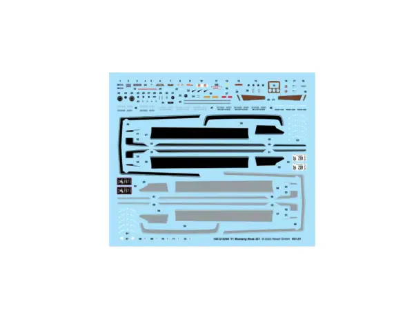 Level 4 Model Kit 1971 Ford Mustang Boss 351 1/25 Scale Model by Revell #5