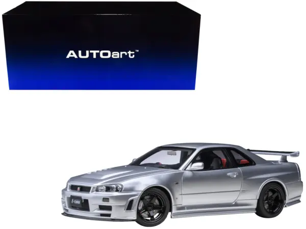 Nissan Nismo R34 GT-R Z-TUNE RHD (Right Hand Drive) Silver Metallic 1/18 Model Car by Autoart #1