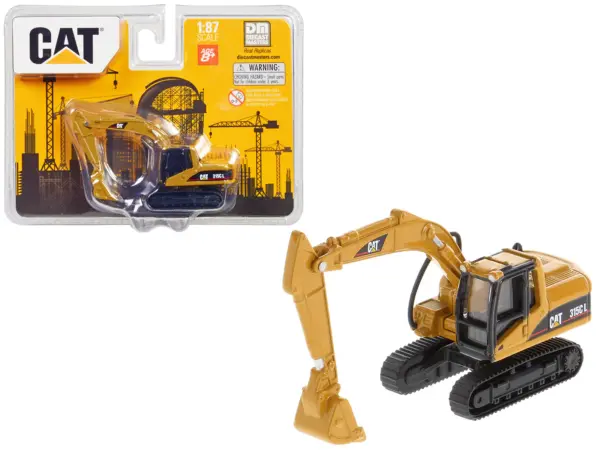 CAT Caterpillar 315C L Hydraulic Excavator Yellow 1/87 (HO) Diecast Model by Diecast Masters #1