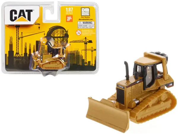 CAT Caterpillar D5M Track-Type Tractor Yellow 1/87 (HO) Diecast Model by Diecast Masters #1