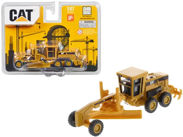 CAT Caterpillar 163H Motor Grader Yellow 1/87 (HO) Diecast Model by Diecast Masters #1