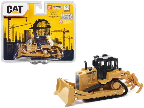 CAT Caterpillar D6R Track-Type Tractor Yellow and Black 1/64 Diecast Model by Diecast Masters #1