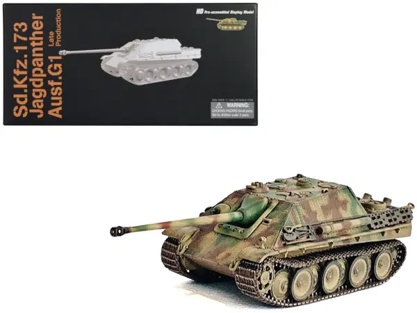 Germany Sd.Kfz.173 Jagdpanther Ausf.G1 Late Production Tank "sPz.Jg.Abt.654 France" (1944) "NEO Dragon Armor" Series 1/72 Plastic Model by Dragon Models #1