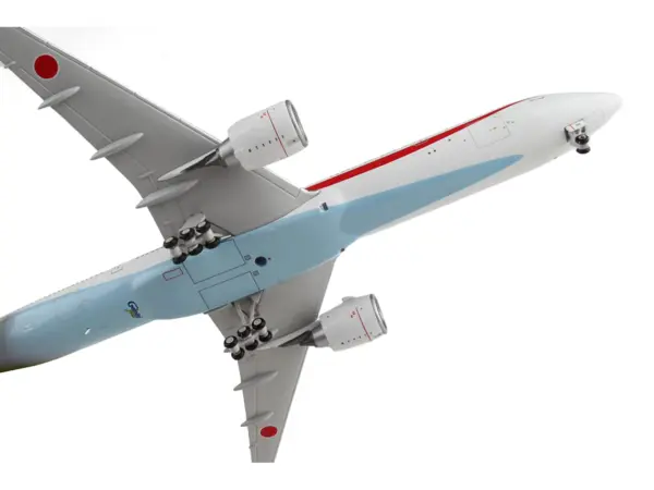 Boeing 777-300ER Commercial Aircraft "Japan Air Self-Defense Force" White with Red Stripes "Gemini Macs" Series 1/400 Diecast Model Airplane by GeminiJets #4