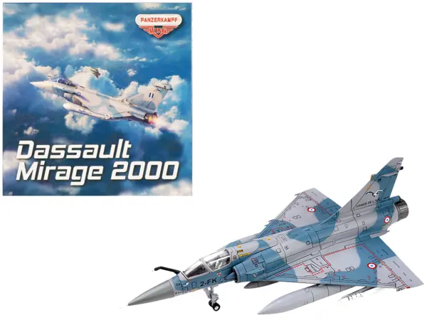 Dassault Mirage 2000-5F Fighter Aircraft "2-FK Cigognes" French Air Force "Wing" Series 1/72 Diecast Model by Panzerkampf #1