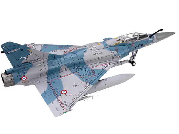 Dassault Mirage 2000-5F Fighter Aircraft "2-FK Cigognes" French Air Force "Wing" Series 1/72 Diecast Model by Panzerkampf #3